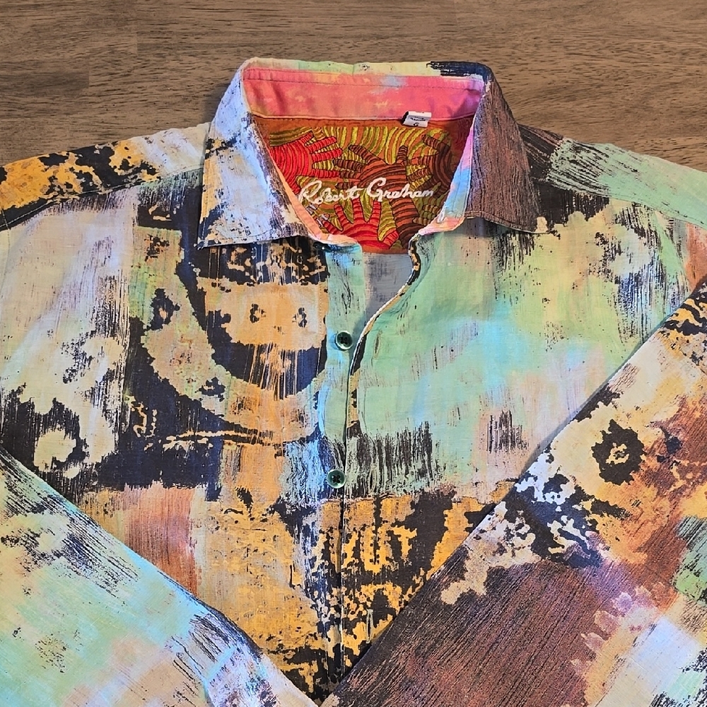 Robert Graham Multicolor Abstract Men's Shirt